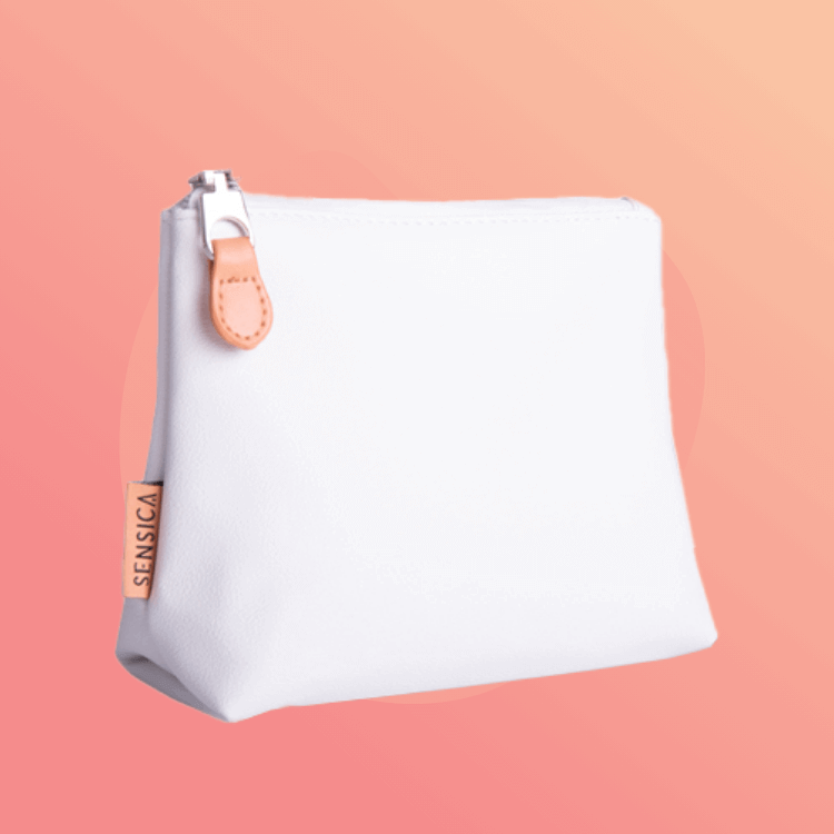 Luxury White Cosmetic Bag